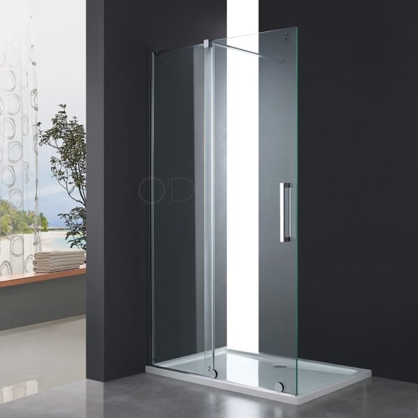 DELISS90 COTE FIXE PR DELISS COULIS-88-90 HT200 V TRANSP. 8 MM CHROME – Image 1
