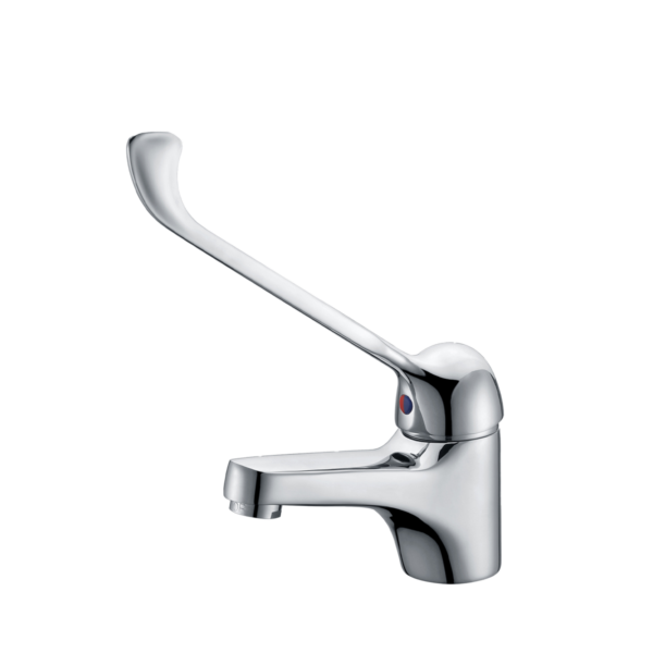 MITIGEUR LAVABO CHROME AVEC MANETTE PMR (PERSONNE A MOBILITE REDUITE) – Image 1