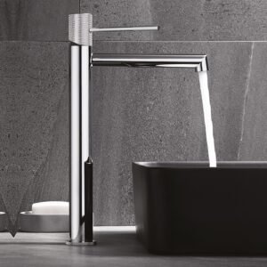 MITIGEUR LAVABO HAUT CHROME AVEC VIDAGE SERIE DRAKAR
