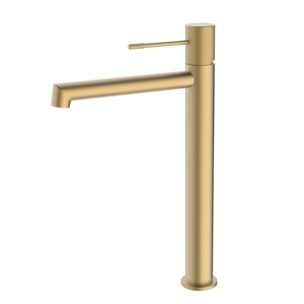 MITIGEUR LAVABO HAUT OR BROSSE AVEC VIDAGE MANETTE OR BROSSE DRAKAR – Image 1