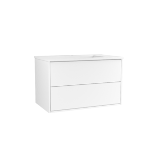 CAISSON DE MEUBLE GAMMA 800 BLANC MAT 2 TIROIRS PUSH