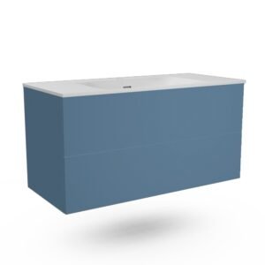 CAISSON DE MEUBLE 1000 FREGATE BLEU MAHONIA VELOURS SIMPLE VASQUE S P