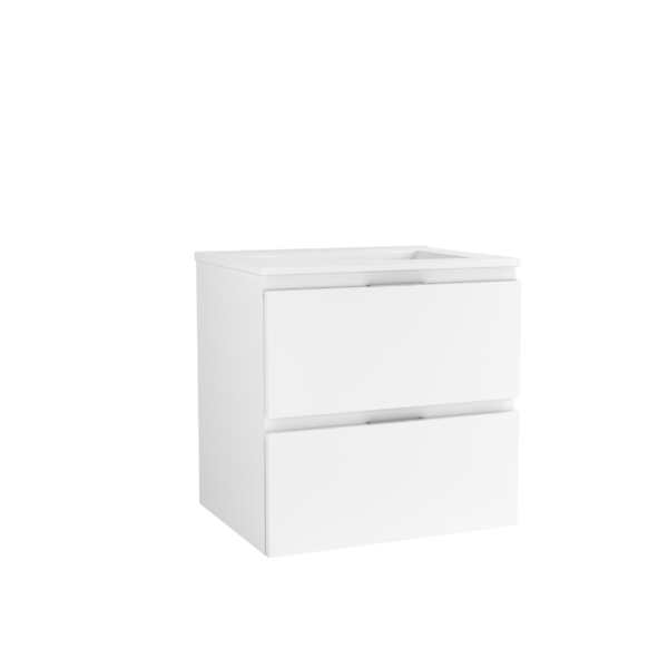 CAISSON DE MEUBLE CITY 600 BLANC SATINE 2 TIROIRS – Image 1