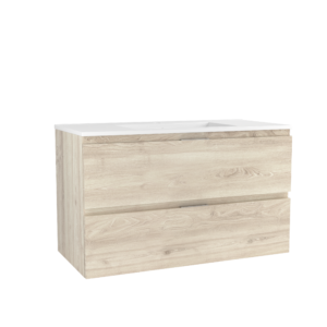 CAISSON DE MEUBLE CITY 1000 CHENE CLAIR 2 TIROIRS