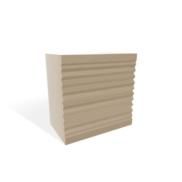 MEUBLE COLONNE SATINE SABLE DUNE 400X400X240 – Image 1
