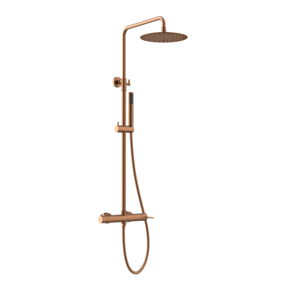 COLONNE DE DOUCHE MECANIQUE CUIVRE BROSSE SERIE GALA – Image 1