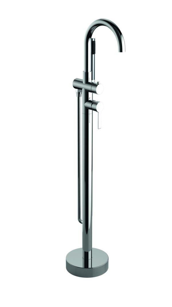 MITIGEUR BAIN/DOUCHE SUR PIED CHROME SERIE FIGARO – Image 1