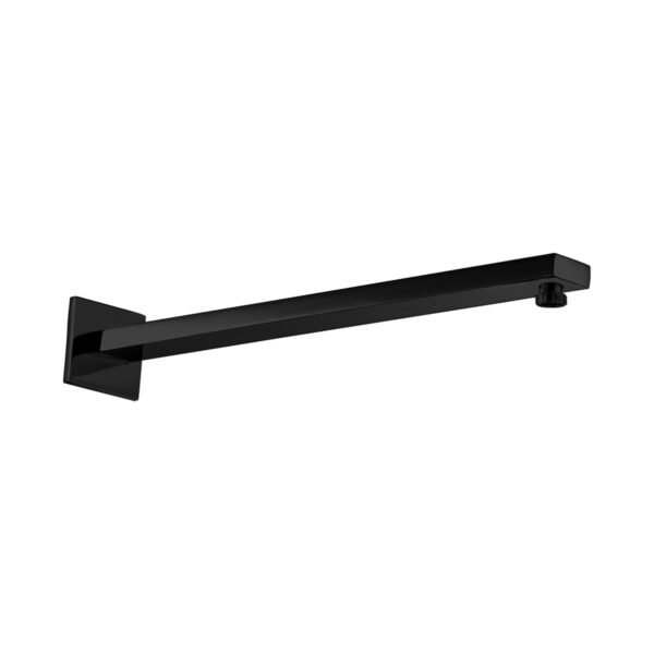 BRAS LAITON CARRE NOIR MAT LONGUEUR 410 MM – Image 1