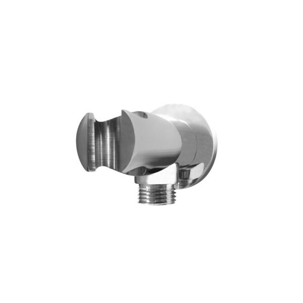 POMME DE DOUCHE SERIE ELIO RONDE  DIAM. 25 CM SUR BRAS LAITON CHROME – Image 1