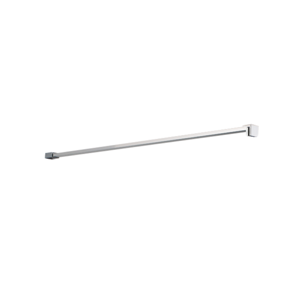 BARRE HORIZONTALE FIX. MURALE 140CM CARREE CHROMEE RE-COUPABLE – Image 1