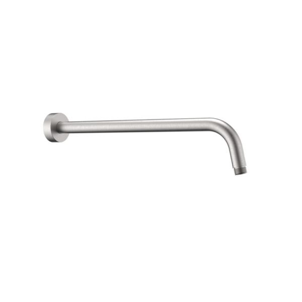 BRAS INOX MURAL ROND LONGUEUR 400 MM NICKEL BROSSE – Image 1