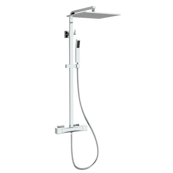 COLONNE DE DOUCHE MECA PROGRESSIVE CHROMEE TOUT LAITON SERIE CRONOS – Image 1