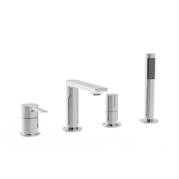 MITIGEUR BAIN/DOUCHE 4 TROUS SERIE FIGARO CHROME – Image 1
