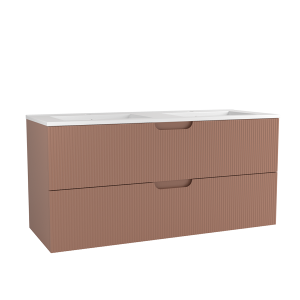 CAISSON DE MEUBLE HIPSTER 1200 MM TERRE CUITE 2 TIROIRS – Image 1