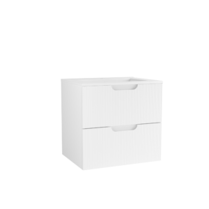CAISSON DE MEUBLE HIPSTER 600 MM BLANC MAT 2 TIROIRS
