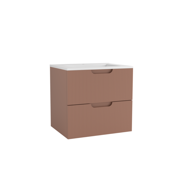 CAISSON DE MEUBLE HIPSTER 600 MM TERRE CUITE 2 TIROIRS – Image 1