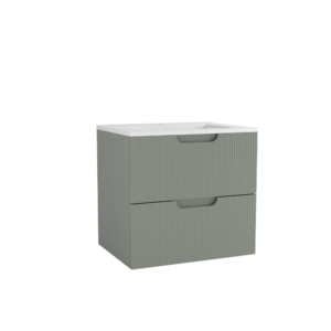CAISSON DE MEUBLE HIPSTER 600 MM VERT SAUGE 2 TIROIRS
