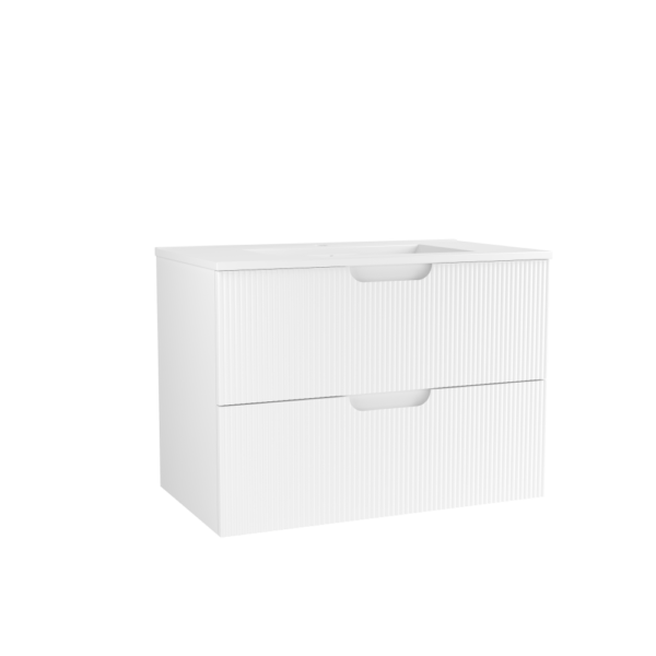 CAISSON DE MEUBLE HIPSTER 800 MM BLANC MAT 2 TIROIRS – Image 1