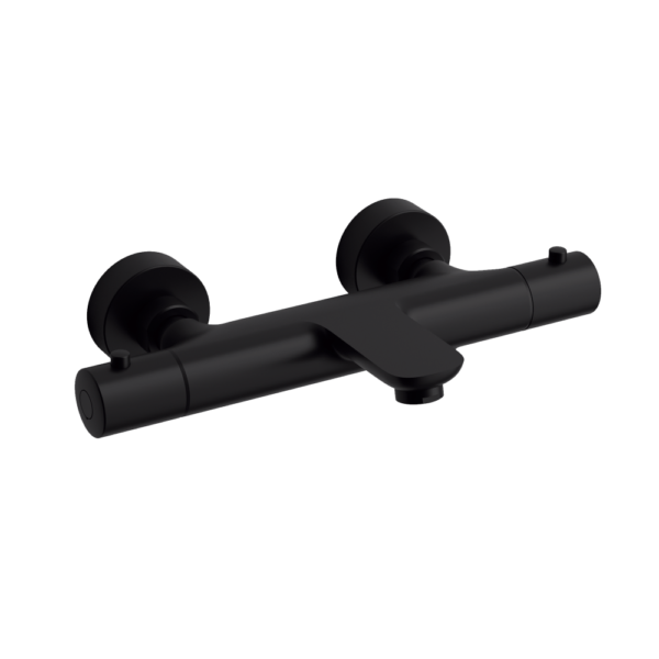 MITIGEUR BAIN DOUCHE THERMOSTATIQUE NOIR MAT SERIE GALA – Image 1