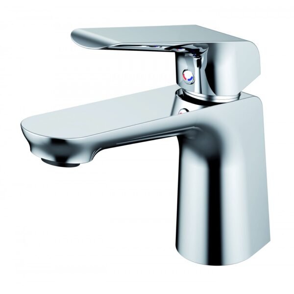 MITIGEUR LAVABO CHROME AVEC VIDAGE SERIE CRONOS – Image 1