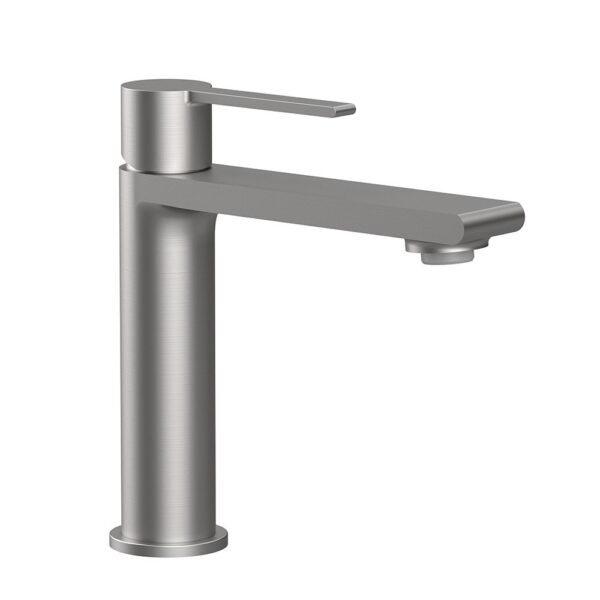 MITIGEUR LAVABO NICKEL BROSSE AVEC VIDAGE SERIE FIGARO – Image 1