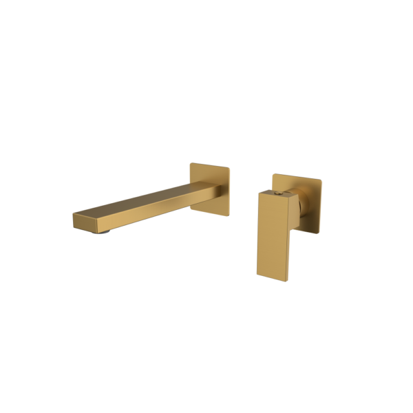 MITIGEUR LAVABO ENCASTRE OR BROSSE SERIE GRAFIK – Image 1