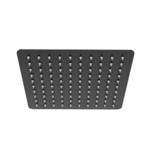 POMMEAU DE DOUCHE INOX 300 X 300 MM NOIR MAT