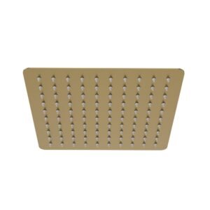 POMMEAU DE DOUCHE INOX 300 X 300 MM OR BROSSE