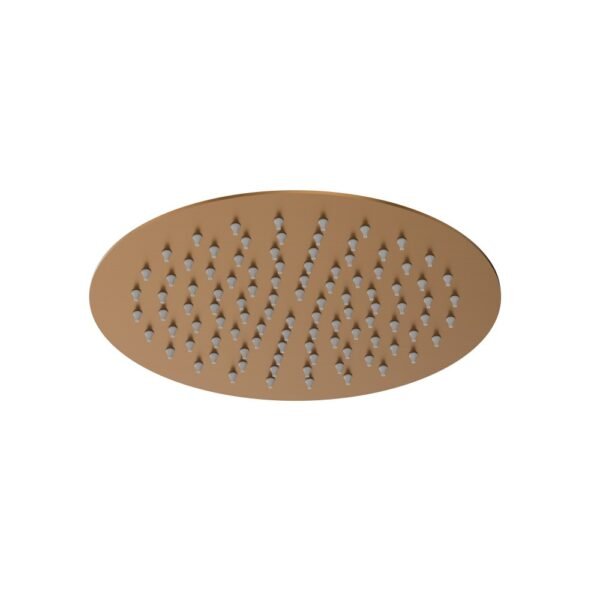 POMMEAU DE DOUCHE INOX ROND DIAM 300 MM CUIVRE BROSSE – Image 1